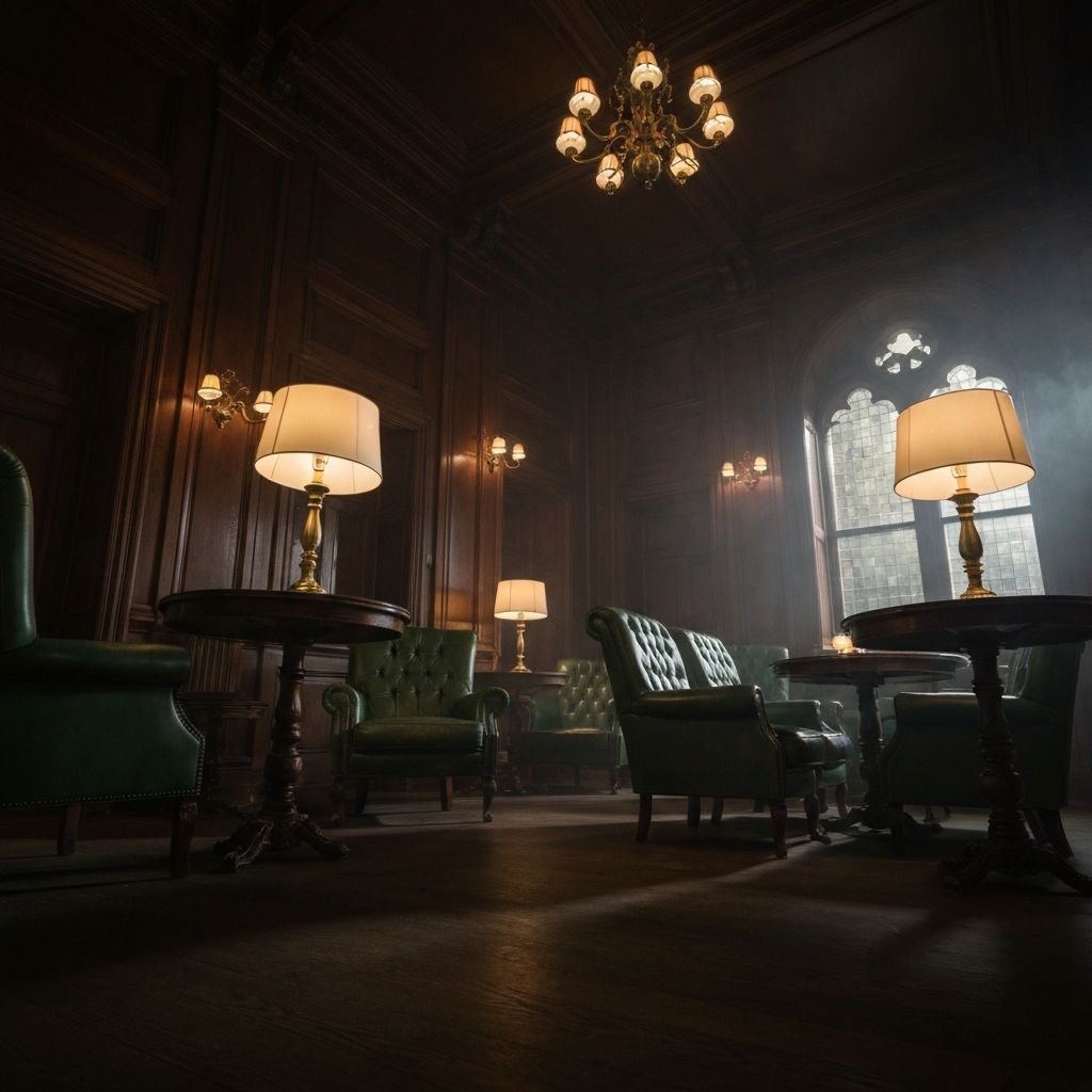 Elegant historic manor interior